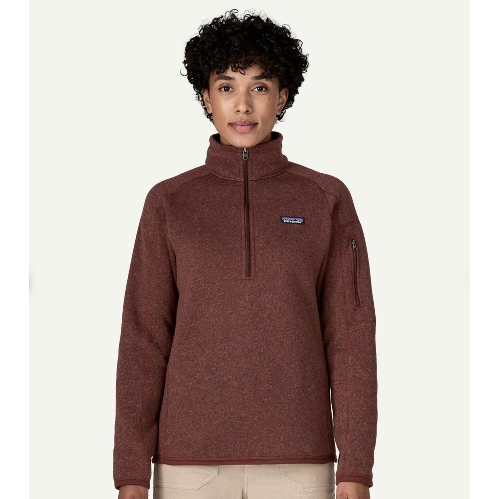 Patagonia Better Sweater 1/4 Zip Fleece Pullover Rosehip Red Small - Picture 1 of 7